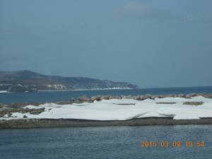 冬のオホーツク海